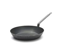 De Buyer – Poêle à frire La Lyonnaise 28 cm – tôle d'acier bleuie – Noir