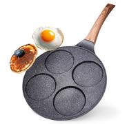 Poêle Œufs au Plat 26cm Granit Antiadhésif BLACK&WOOD Cuisine Pancake