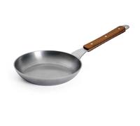 Woll "Carbon Steel" poêle plate, avec aspect manche en bois 28 cm (-FREE) - convient pour l'induction