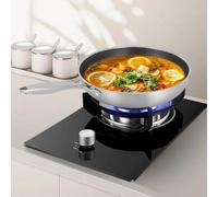 Poêle wok - Ø 28 cm - Antiadhésif - Résistant à l'usure - Léger - Facile à nettoyer - Poignée sûre - Pour gaz et céramique - Blanc