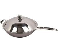 Poêle wok à induction Combisteel 62,5 cm – Professionnelle, à fond rond, en acier inoxydable