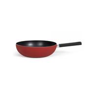 Poêle wok aluminium 32cm rouge