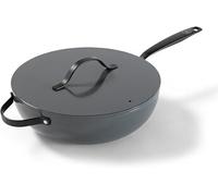 Poêle Wok - BE Living Ø 30 cm Induction Convient à Toutes Sources de Chaleur Gris