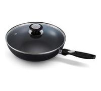 PRO INDUC Sauteuse Wok induction corps alu ép 3mm revêtement céramique D28 cm + couvercle BEKA