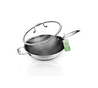 Poêle wok en Acier Inoxydable - - 30 cm - Argenté