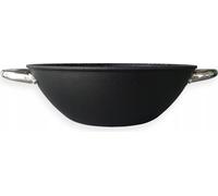 POÊLE WOK EN FONTE 32 cm Couvercle INDUCTION CAMOMILLE