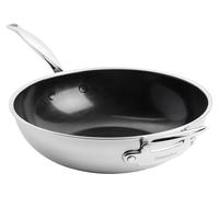 Poêle wok GreenPan Premiere 30 cm en acier inoxydable, revêtement antiadhésif, lavable au lave-vaisselle
