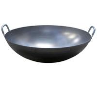 Poêle wok KBS Ø400 mm avec 2 poignées, acier inoxydable AISI 409