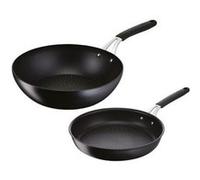 Poêles 26cm + wok 28cm noir - Lagostina - 012165600102 - tempra