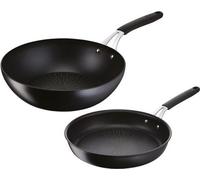 Poêles 26cm + wok 28cm noir - Lagostina - 012165600102 - tempra