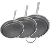 Poêles à Frire Induction ELO Relief Solutions, Set de 3, Inox 18/10, Antiadhésives ELODUR Select, Ø 24-28-32 cm