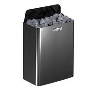 Poêles de sauna Harvia The Wall E Acier Noir 1/3 phase 9.0 kW | commande séparée nécessaire | HSWE900400M