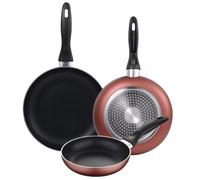 Poêles - San Ignacio - Set de 3 - Aluminium pressé - Anti-adhésif - Ø 16, 20, 24 cm