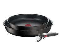 Tefal Ingenio Lot de 2 poêles + poignée amovible, Induction, Revêtement antiadhésif, Indicateur démarrage de cuisson, Empilable, Compatible lave-vaisselle, Fabriqué en France, Eco Resist On L7679302