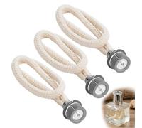 Poeloisy Lot de 3 Mèches pour Lampe Catalytique 18 mm - Brûleur Catalytique | Rechange en Argile et Tissu Métal pour Lampe Parfumée à Huile, Purificateur d’Air et Aromathérapie Maison Bureau Hôtel