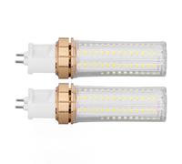 POENVFPO Ampoule LED épis de Maïs 20W, luminosité Supérieure, économe en énergie, 2000LM pour L'éclairage Domestique, 2 Pièces en Aluminium ABS (lumière blanche)