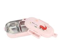 POENVFPO Boîte à Déjeuner Isolée, Boîte à en Acier Inoxydable Anti-fuite pour Enfants, Conception Compacte de 650ml (Cerf en poudre de couleur pure)