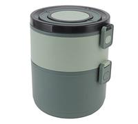 POENVFPO Boîte à Lunch Empilable 1600ml, Design à Deux étages (Pâte De | Plastique de qualité alimentaire, étanche, bonne rétention de la chaleur, facile à nettoyer