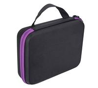 POENVFPO Boîte de Rangement D'accessoires de Peinture Diamant avec 30 Emplacements, Mallette à Outils en Nylon Durable pour Bijoux et Artisanat Noir (PURPLE)