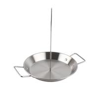 POENVFPO Brochette Verticale en Acier Inoxydable avec Pointes Amovibles pour Barbecue, Accessoires de Cuisson au Four ou au Grill - Parfait pour le Poulet et les Viandes, 3 Brochettes (Acier