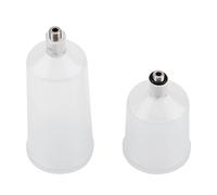 POENVFPO Ensemble de Gobelets de Peinture en Plastique de Grande capacité pour Un Aérographe Efficace, 2 Pots de Remplacement s à Haute Résistance