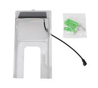 POENVFPO Housse de Protection contre la Pluie pour Sonnette avec Chargeur de Panneau Solaire, Housse de Protection Transparente en ABS pour Sonnette de Porte