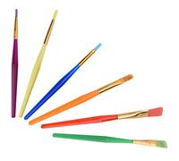 POENVFPO Kit de Stylos à Gâteau avec Design de Pinceau Ergonomique | Tête de brosse en nylon, Facile à nettoyer, Six tailles de pinceaux, Idéal pour la décoration de gâteaux, Outil de