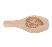 POENVFPO Moule à Gâteau de Lune Mignon en Bois, Outil de Cuisson pour Biscuits et Décorations de Gâteaux, 1 Pièce en Bois Naturel (#2)