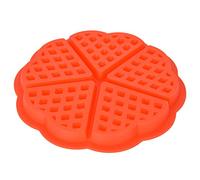 POENVFPO Moule à Gaufres en Silicone, 5 Cavités Design Antiadhésif (forme | Résistant aux odeurs, Matériau réutilisable, Passe au lave-vaisselle, Parfait pour les gâteaux, Muffins
