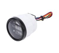 POENVFPO Niveau de Carburant, Pression d'huile, Température de l'eau, ABS 316 en Acier Inoxydable 3 en 1 pour Bateau, Compteur Marin 52 Mm, Affichage Numérique Bleu pour Voitures, Camping-cars,