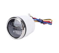 POENVFPO Niveau de Carburant, Pression d'huile, Température de l'eau, ABS 316 en Acier Inoxydable 3 en 1 pour Bateau, Compteur Marin 52 Mm, Affichage Numérique Bleu pour Voitures, Camping-cars,