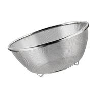 POENVFPO Passoire en Acier Inoxydable avec Pieds (22cm) | Durable, Résistant à la corrosion, Multifonctionnel pour la cuisson, Idéal pour égoutter le riz et les légumes