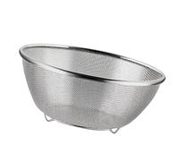 POENVFPO Passoire en Acier Inoxydable avec Pieds (28CM) | Durable, Résistant à la corrosion, Multifonctionnel pour la cuisson, Idéal pour égoutter le riz et les légumes