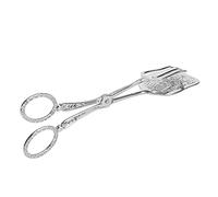 POENVFPO Pince à Pain Rétro en Alliage de Zinc, Outil de Cuisine élégant pour la Cuisson de Pinces Alimentaires de 9,1 Pouces de Longueur avec Poignée Ergonomique (SILVER)