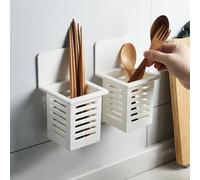 POENVFPO Porte-baguettes Mural, Design avec Drainage | Utilisation multifonctionnelle, gain de place, facile à nettoyer, plastique durable