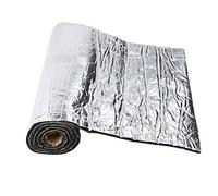 POENVFPO Tapis Insonorisant, Tapis d'isolation Phonique de Voiture en Fibre d'aluminium 50x200 Cm 10 Mm Auto-adhésif, Réduction de la Chaleur et du Bruit pour Portes de Voiture Toit Plancher Capot