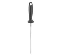 POENVFPO Tige D'affûtage de Couteaux en Acier au Carbone, pour les Chefs Professionnels, Conception Ergonomique Durable, Longueur de 20.5cm