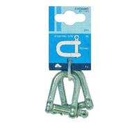 PÖSAMO PÖSAMO Manille droite (SB) galvanisée 6,0 mm-1/4" x 2 pcs Quantité:1
