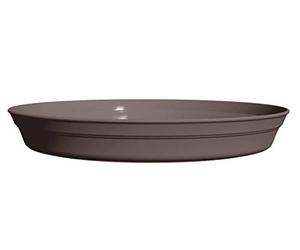 Poétic - Soucoupe Pot de Fleurs - Soucoupe pour intérieur et extérieur - Coloris Taupe - 14,5 x H2,1 cm - Soucoupe en Plastique recyclé