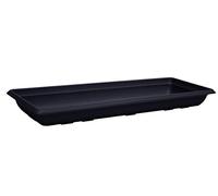 Poétic SPRI80NV Prisca 80 Soucoupe Jardinière Plastique Noir Violine 73 x 16 x 4,2 cm