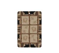 Poezjzw Lot de 4 désodorisants rectangulaires pour voiture Parfum lavande rustique Motif lodge Pour armoire à chaussures