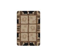 Poezjzw Lot de 6 désodorisants rectangulaires pour voiture Parfum lavande rustique Motif lodge Pour armoire à chaussures