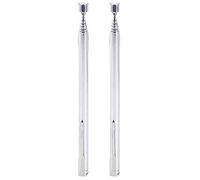 POFET Lot de 2 Acier Inoxydable Aimant Telescopique, Ramassage Magnétique, Tige Télescopable Magnétiques, Récupérateur Aimanté tête Hexagonale, Pick up Rod Magnetics, 66 cm - Argenté