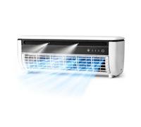 pofluany Rafraichisseur d'air silencieux, climatiseur mobile sans évacuation avec brumisateur, refroidisseur d'air portable pour bureau et maison, ventilateur mural économique Blanc