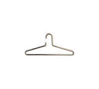 POHL Cintre en métal Petet Rigide - Cintre en métal avec Barre pour Pantalon - Cintre 2 en 1 et Cintre à Pantalons, Acier Inoxydable Non traité