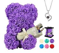 POHOMEGK Cadeaux pour la Saint-Valentin Ours Rose, Ours Rose pour Son Cadeau de Saint-Valentin, pour Son Cadeau d'anniversaire, Cadeau de Noël Cadeaux romantiques pour Femmes
