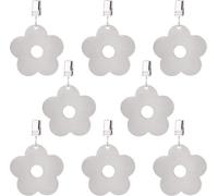 Poids de Nappe en Acier Inoxydable, 8 pcs Lest de Nappe avec Pinces Exterieur Support de Nappe Pendentifs, Camping en Plein Air