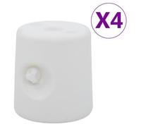 vidaXL Poids pour pavillon 4 pcs. PE blanc