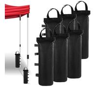 Poids Pavillon Sacs de Sable,6 Pièces Sac Sable en Oxford, Sac Lestage 50x20cm, Poids pour Tonnelle, Sac de Sable pour Parasol, Sac Lestage pour Tonnelle, Sac de Lestage pour Jardin Trampoline Tente
