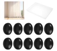Poids pour Rideaux - Aimanté - 10 Pièces - Plastique et Aimant - Diamètre 4cm